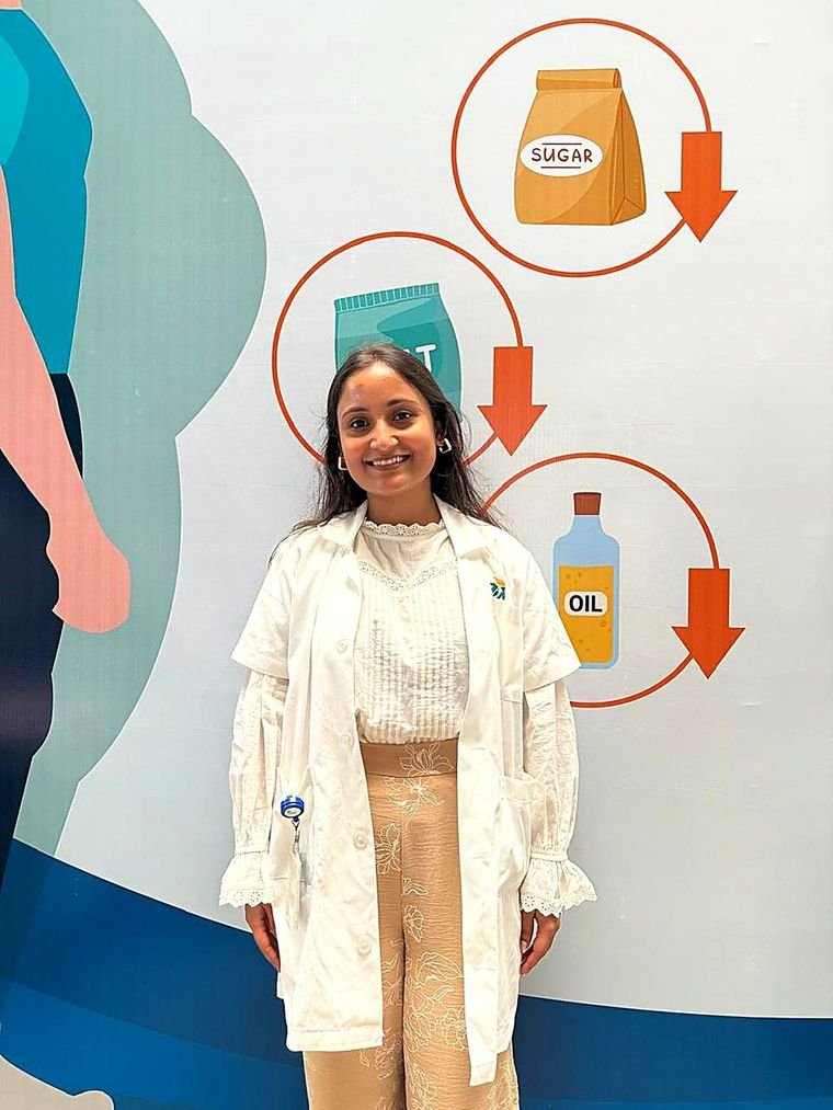 Dt. Sneha Shankar — Clinical Dietitian, Delhi NCR — advocating reduced sugar, salt & oil